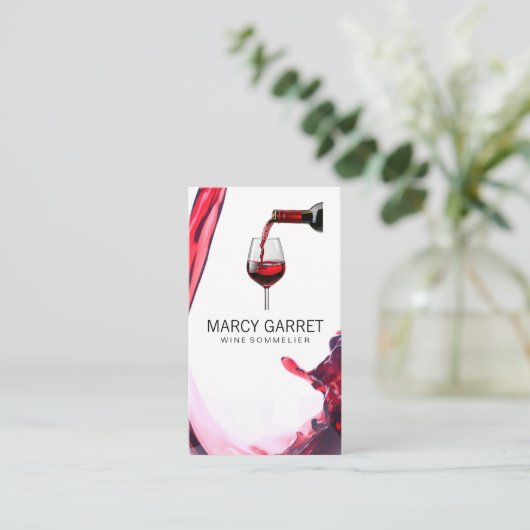 赤ワイン注 | 名刺 (スタンド正面)