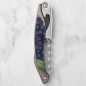 赤ワイン葡萄アートカスタムデザインコルクスクリュー ソムリエナイフ (裏面)