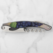 赤ワイン葡萄アートカスタムデザインコルクスクリュー ソムリエナイフ (正面)