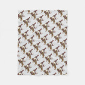 赤ワイン試飲ガラスボトルブドウワイナリー フリースブランケット (正面)