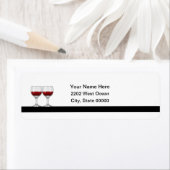 赤ワイン試飲パーティー差出人住所ラベル ラベル (インサイチュ)