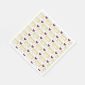 赤ワイン試飲ブリーチーズカクテルパーティーイベント スタンダードランチョンナプキン (角)