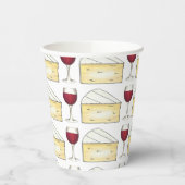 赤ワイン試飲ブリーチーズカクテルパーティーイベント 紙コップ (左)