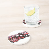 赤ワイン赤バレンタイン コースター (側面)