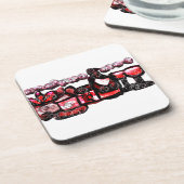 赤ワイン赤バレンタイン コースター (左側)