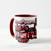 赤ワイン赤バレンタイン マグカップ (正面左)