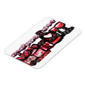 赤ワイン赤バレンタイン マグネット (左側)