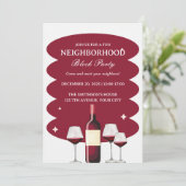 赤ワイン近隣ブロックパーティー 招待状 (スタンド正面)