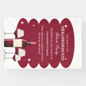 赤ワイン近隣ブロックパーティー 横断幕 (横)