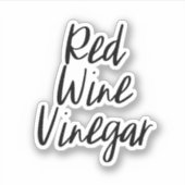 赤ワイン酢の保管シール シール (正面)