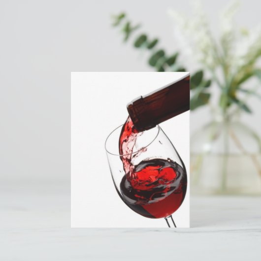 赤ワイン1杯 ポストカード (スタンド正面)