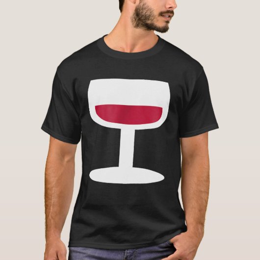赤ワイン1杯 Tシャツ (正面)