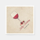 赤ワイン，カクテルお洒落紙ナプキンス スタンダードカクテルナプキン (正面)