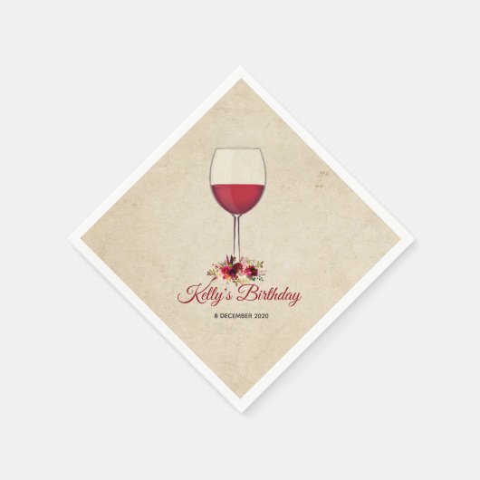赤ワイン，カクテルお洒落紙ナプキンス スタンダードカクテルナプキン (角)