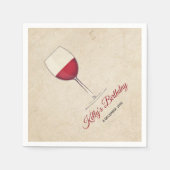 赤ワイン，カクテルお洒落紙ナプキンス スタンダードカクテルナプキン (正面)