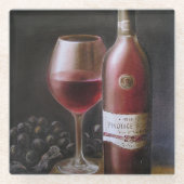 赤ワイン ガラスコースター (正面)