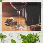 赤ワイン キッチンタオル (折り畳み)