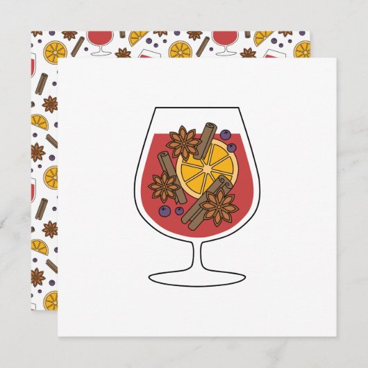 赤ワイン、クリスマスレシピ成分 (正面/裏面)