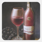 赤ワイン スクエアシール (正面)