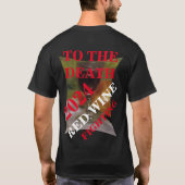 赤ワイン ファイティング サーキット ジンファイン対ピノ ノワール Tシャツ (裏面)