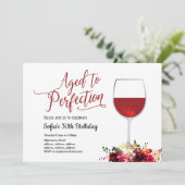 赤ワイン,フローラ,完璧に熟成,誕生日 招待状 (スタンド正面)