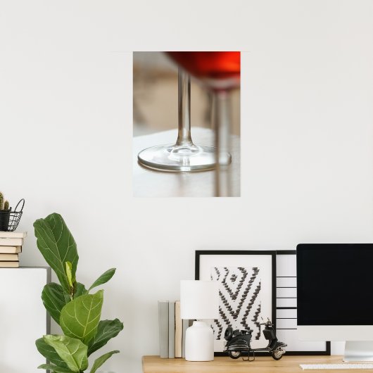 赤ワイン。 ポスター (ホームオフィス)