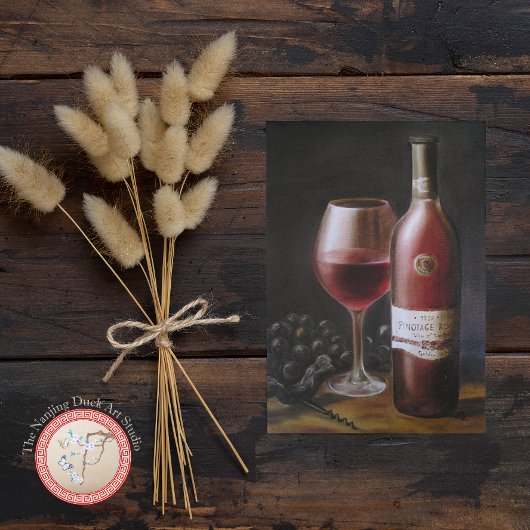 赤ワイン ポストカード