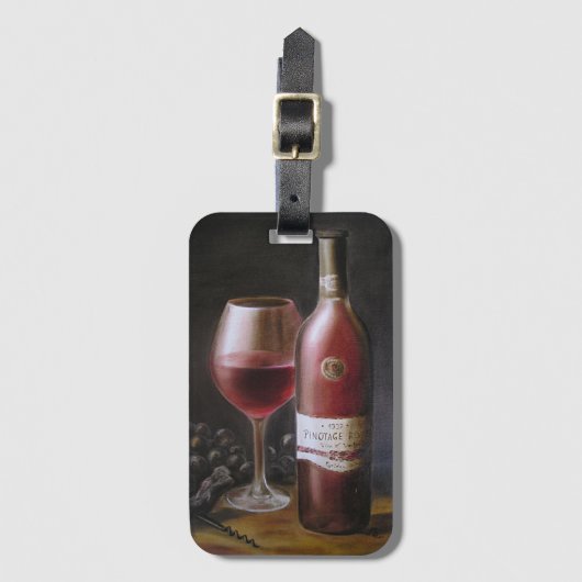 赤ワイン ラゲッジタグ (正面縦)