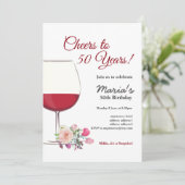 赤ワイン、ワインの招待、応援へ！ 招待状 (スタンド正面)