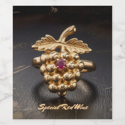 赤ワイン ワインラベル (シングルラベル)