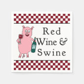 赤ワイン&ワイン スタンダードカクテルナプキン (正面)