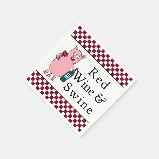 赤ワイン&ワイン スタンダードカクテルナプキン (角)