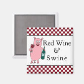 赤ワイン&ワイン マグネット (正面/裏面)
