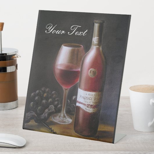 赤ワイン 台座サイン (インサイチュ)