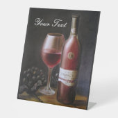 赤ワイン 台座サイン (正面)