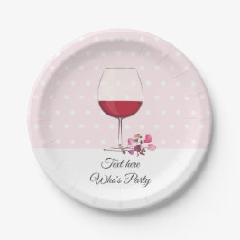 赤ワイン，成人の誕生日， 結婚's,フローラ ペーパープレート