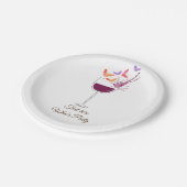 赤ワイン，成人の誕生日， 結婚's,紙プレート ペーパープレート (アングル)