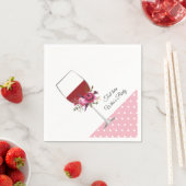 赤ワイン，成人誕生日，結婚フローラ スタンダードカクテルナプキン (インサイチュ)