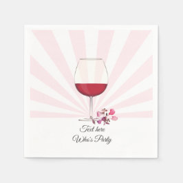 赤ワイン，成人誕生日，結婚フローラ スタンダードカクテルナプキン