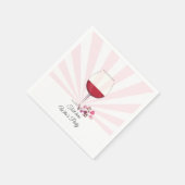 赤ワイン，成人誕生日，結婚フローラ スタンダードカクテルナプキン (角)