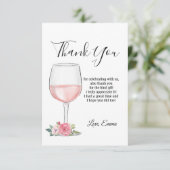 赤ワイン, 花, 感謝カード 招待状 (スタンド正面)