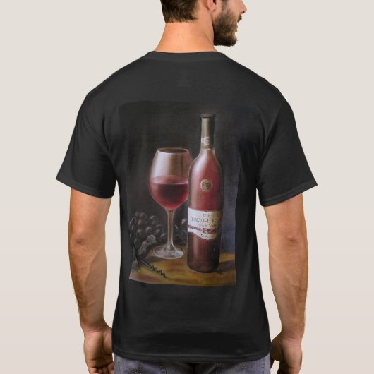 赤ワイン Tシャツ (裏面)