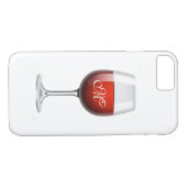 赤ワインiPhone X/8/7辛うじてケース Case-Mate iPhoneケース (裏面(横))