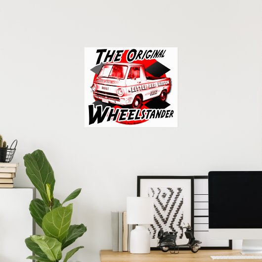 赤ワゴン ポスター (ホームオフィス)