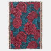 赤ワラタの花 スローブランケット (正面縦)