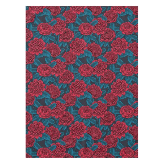 赤ワラタの花 テーブルクロス (正面)