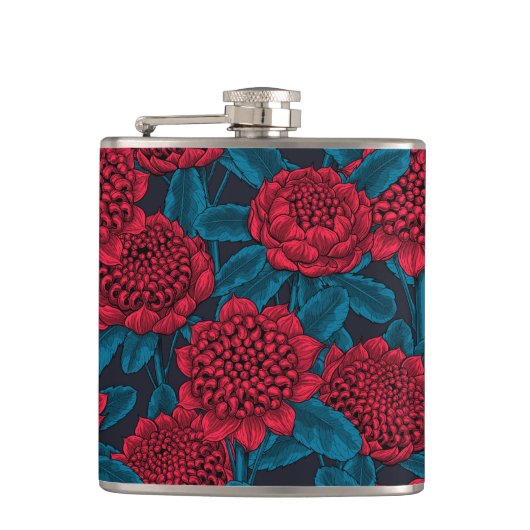 赤ワラタの花 フラスク (正面)