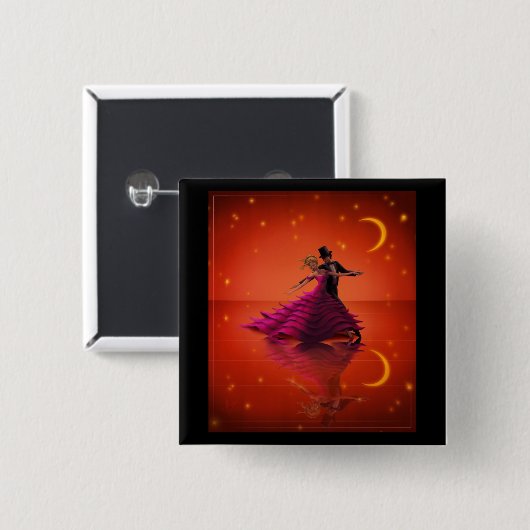 赤ワルツ 缶バッジ (正面&裏面)