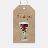 赤ワ素朴インバラ水の色ありがとう ギフトタグ (正面)