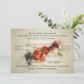 赤ヴァイオリン後頭部招待状 招待状 (スタンド正面)